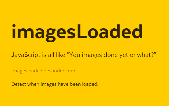 imagesLoaded.js 图片加载完成后执行的插件