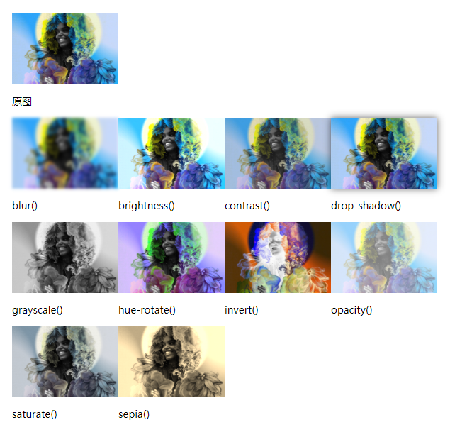 CSS3 filter滤镜大全